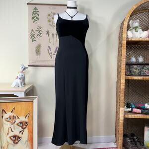 90s Y2k Velvet Panel Formal Dress Romantic Goth Dark Coquette Sexy Vampire 10